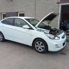 Hyundai Solaris проходит водородную очистку двигателя