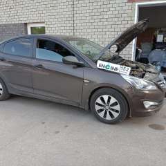 Hyundai Solaris проходит водородную очистку двигателя