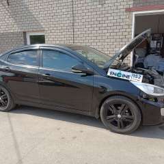 Hyundai Solaris проходит водородную очистку двигателя