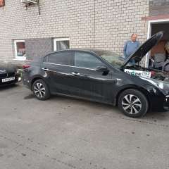 Kia Rio  проходит водородную очистку двигателя