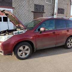 Subaru Forester на водородной очистке двигателя в компании ВОДОРОДОФФ (ранее Водород+ НН) Subaru Forester проходит водородную очистку двигателя