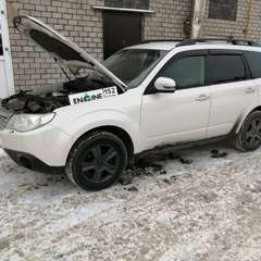 Subaru Forester на водородной очистке двигателя в компании ВОДОРОДОФФ (ранее Водород+ НН) Subaru Forester проходит водородную очистку двигателя