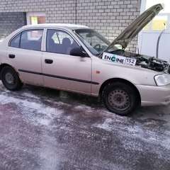 Hyundai Accent на водородной очистке двигателя в компании ВОДОРОДОФФ (ранее Водород+ НН) Hyundai Accent проходит водородную очистку двигателя
