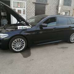 BMW 745  проходит водородную очистку двигателя
