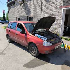 Lada Kalina на водородной очистке двигателя в компании ВОДОРОДОФФ (ранее Водород+ НН) Lada Kalina проходит водородную очистку двигателя