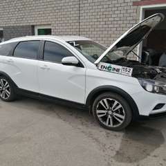 Lada Vesta на водородной очистке двигателя в компании ВОДОРОДОФФ (ранее Водород+ НН) Lada Vesta проходит водородную очистку двигателя
