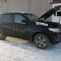 Hyundai Santa FE проходит водородную очистку двигателя