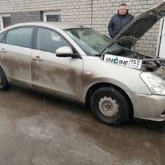 Nissan Almera на водородной очистке двигателя в компании ВОДОРОДОФФ (ранее Водород+ НН) Nissan Almera проходит водородную очистку двигателя