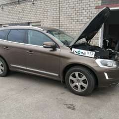 Volvo XC60 на водородной очистке двигателя в компании ВОДОРОДОФФ (ранее Водород+ НН) Volvo XC60 проходит водородную очистку двигателя