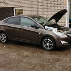 Hyundai Solaris проходит водородную очистку двигателя