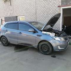 Kia Rio проходит водородную очистку двигателя