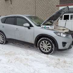 Mazda CX-5 на водородной очистке двигателя в компании ВОДОРОДОФФ (ранее Водород+ НН) Mazda CX-5 проходит водородную очистку двигателя