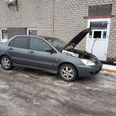 Mitsubishi Lancer на водородной очистке двигателя в компании ВОДОРОДОФФ (ранее Водород+ НН) Mitsubishi Lancer проходит водородную очистку двигателя