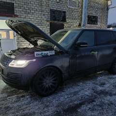 Range Rover на водородной очистке двигателя в компании ВОДОРОДОФФ (ранее Водород+ НН) Range Rover проходит водородную очистку двигателя