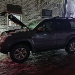 Toyota Land Cruiser Prado на водородной очистке двигателя в компании ВОДОРОДОФФ (ранее Водород+ НН) Toyota Land Cruiser Prado проходит водородную очистку двигателя