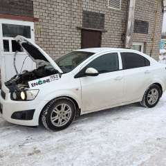 Chevrolet Aveo на водородной очистке двигателя в компании ВОДОРОДОФФ (ранее Водород+ НН) Chevrolet Aveo проходит водородную очистку двигателя